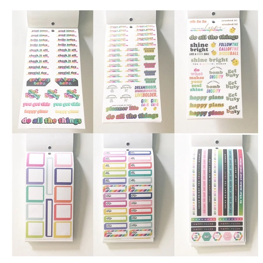 Happy Planner Horizontal Layout Sticker Value Pack